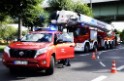 Koelner Seilbahn Gondel blieb haengen Koeln Linksrheinisch P407